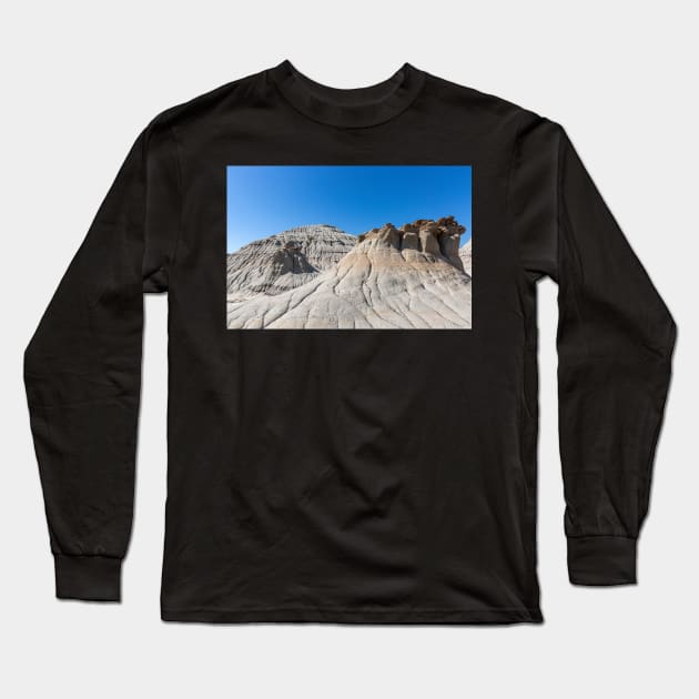 Dinosaur Provincial Park Hoodoos Long Sleeve T-Shirt by saku1997